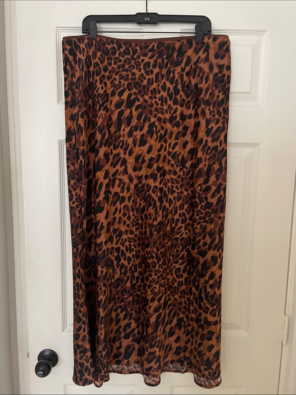 a new day Leopard Print Maxi Skirt in Brown and Black